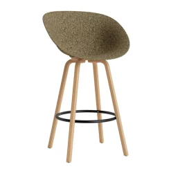 Barhocker^Normann Copenhagen Mat Barstuhl mit Armlehnen 75cm