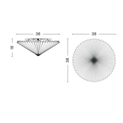 HAY Matin Flush Mount 380 Wand-/Deckenleuchte| Deckenleuchten
