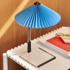 HAY Matin LED Tischleuchte S Stahl poliert| Tischleuchten