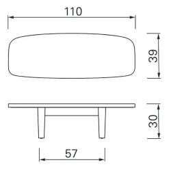 ClassiCon Matéria Beistelltisch 110x39cm| Beistelltische