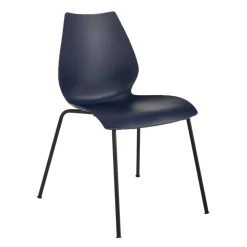 Stühle^Kartell Maui Stuhl Gestell Stahlrohr schwarz lackiert