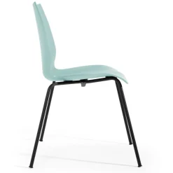 Stühle^Kartell Maui Stuhl Gestell Stahlrohr schwarz lackiert