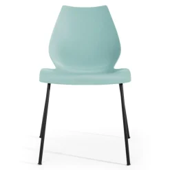 Stühle^Kartell Maui Stuhl Gestell Stahlrohr schwarz lackiert