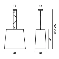 Foscarini Mega Kite Ersatzschirm| Leuchten-Zubehör