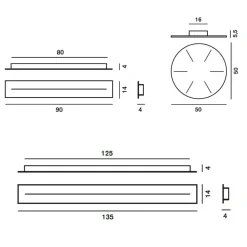 Leuchten-Zubehör^Foscarini Mehrfach Baldachine für Pendelleuchten