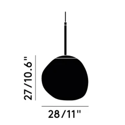 Tom Dixon Melt Mini LED Pendelleuchte opal| Pendelleuchten