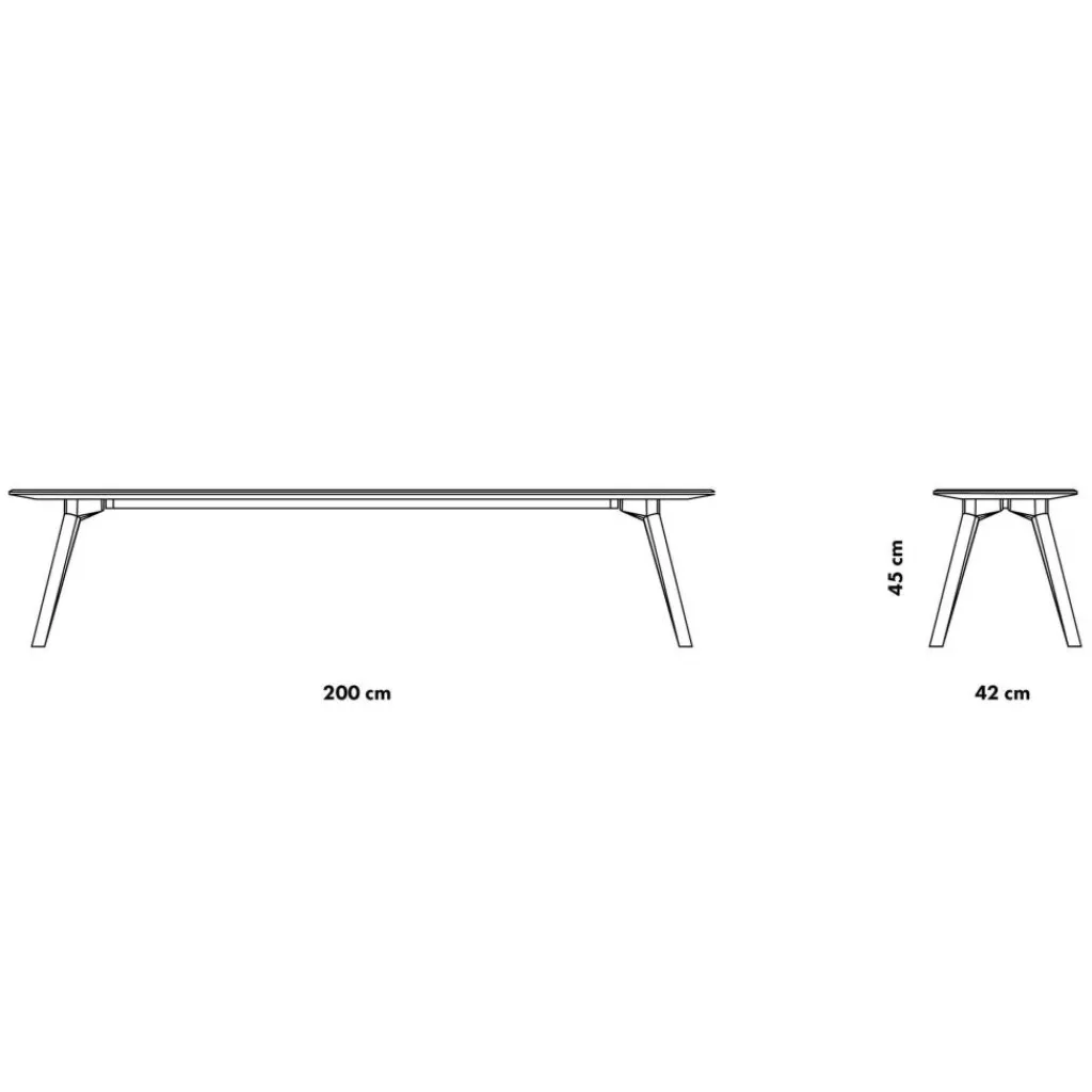 OUT Objekte unserer Tage Meyer Large Bank 200cm| Bänke