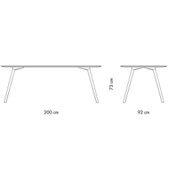 OUT Objekte unserer Tage Meyer Large Esstisch 200x92x73cm| Esstische