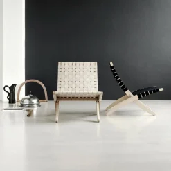 Carl Hansen MG501 Cuba Chair klappbar mit Baumwollgurten| Sessel