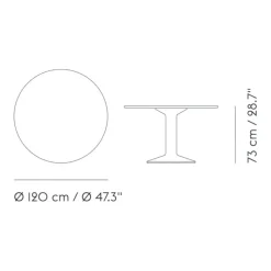 Muuto Midst Esstisch Ø120cm Linoleum| Esstische