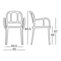 Magis Milà Outdoor Armlehnstuhl| Stühle|Gartenstühle