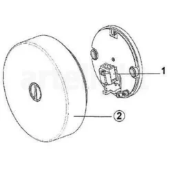 Flos Mini Button Wand-/Deckenleuchte| Deckenleuchten