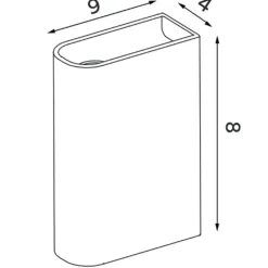 Kerzenständer^Northern Monolith Kerzenhalter niedrig