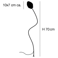 Außenstehleuchten|Außenstehleuchten^Catellani & Smith More F Außenstehleuchte H 70cm