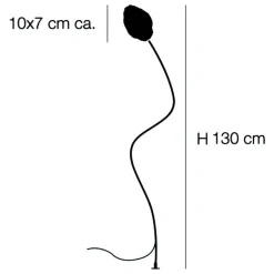 Catellani & Smith More F Außenstehleuchte H 130cm 3er Set| Außenstehleuchten|Außenstehleuchten