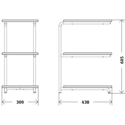 Embru Moser Modell 120 Beistelltisch| Tische|Beistelltische