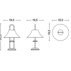 Outdoor-Akkuleuchten|Outdoor-Akkuleuchten^HAY Mousqueton LED Akkuleuchte