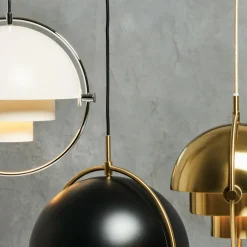 Gubi Multi-Lite Pendelleuchte Ø36cm Gestell Chrom| Pendelleuchten