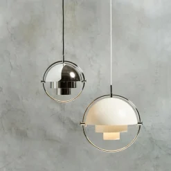 Gubi Multi-Lite Pendelleuchte Ø36cm Gestell Chrom| Pendelleuchten