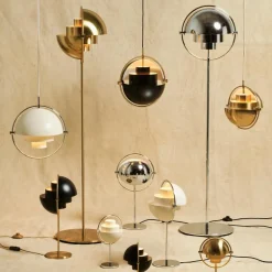 Gubi Multi-Lite Pendelleuchte Ø36cm Gestell Chrom| Pendelleuchten