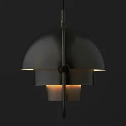 Gubi Multi-Lite Pendelleuchte Ø25,5cm Gestell Messing schwarz| Pendelleuchten