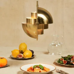 Pendelleuchten^Gubi Multi-Lite Pendelleuchte Ø25,5cm Gestell Messing