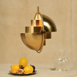 Pendelleuchten^Gubi Multi-Lite Pendelleuchte Ø25,5cm Gestell Messing