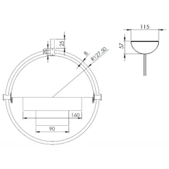 Pendelleuchten^Gubi Multi-Lite Pendelleuchte Ø25,5cm Gestell Messing