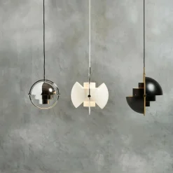 Pendelleuchten^Gubi Multi-Lite Pendelleuchte Ø25,5cm Gestell Chrom