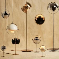 Pendelleuchten^Gubi Multi-Lite Pendelleuchte Ø25,5cm Gestell Chrom