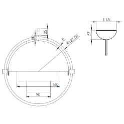 Pendelleuchten^Gubi Multi-Lite Pendelleuchte Ø25,5cm Gestell Chrom