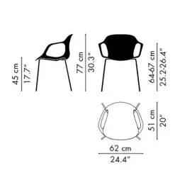 Stühle^Fritz Hansen Nap™ KS60 Armlehnstuhl