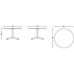 HAY Neu Garten-Beistelltisch Ø70cm| Garten-Beistelltische