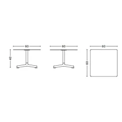HAY Neu Garten-Beistelltisch 60x60cm| Garten-Beistelltische