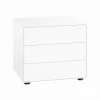 Nachttische^Piure Nex Pur Box Nachttisch mit 3 Schubladen 60x50x48cm