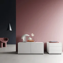 Nachttische^Piure Nex Pur Box Nachttisch mit 3 Schubladen 60x50x48cm