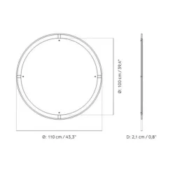 Spiegel|Spiegel^Audo Nimbus Spiegel Ø 110cm