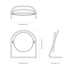 Audo Nimbus Tischspiegel| Badaccessoires