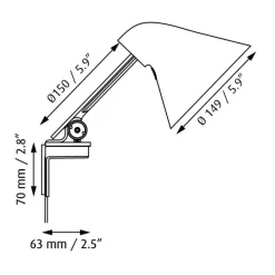 Louis Poulsen NJP LED Wandleuchte kurz| Wandleuchten
