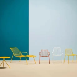 Gartenstühle^Pedrali Nolita 3655 Gartenarmlehnstuhl/niedrige Rückenlehne