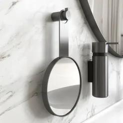 FROST Nova2 1982 Kosmetik Handspiegel mit 5-fach Vergrößerung| Badaccessoires