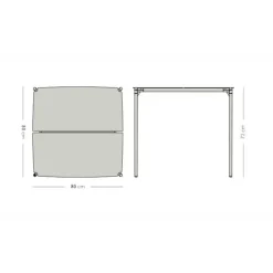 Gartentische^AYTM Novo Gartentisch 80x80cm