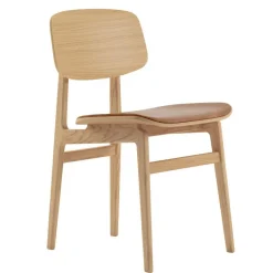 Stühle^NORR 11 NY11 Dining Chair Leder Gestell Eiche Natur