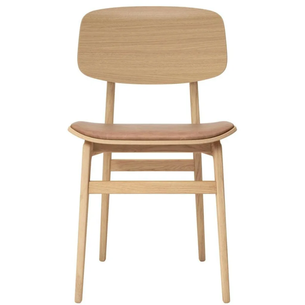 Stühle^NORR 11 NY11 Dining Chair Leder Gestell Eiche Natur