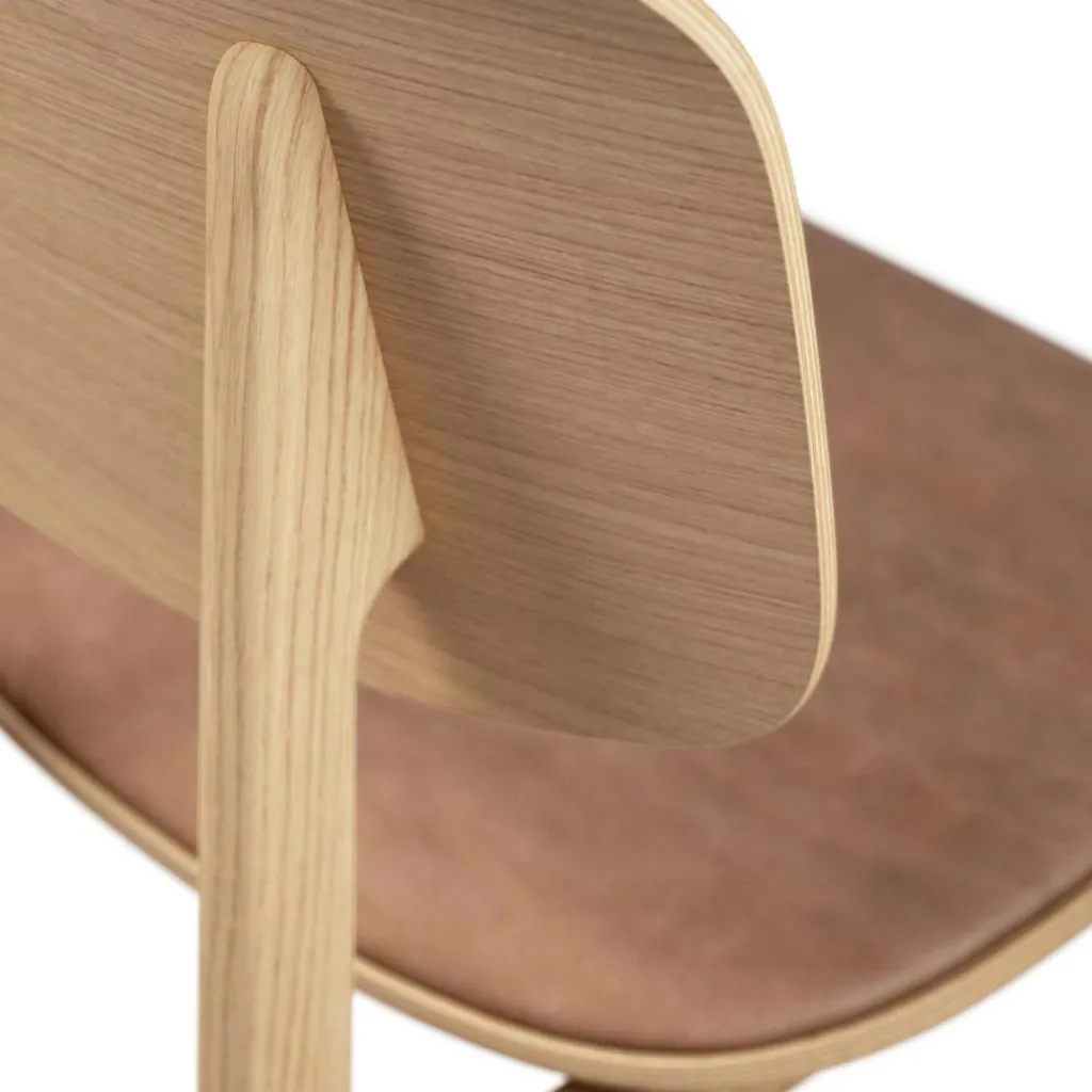 Stühle^NORR 11 NY11 Dining Chair Leder Gestell Eiche Natur
