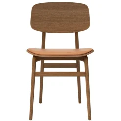 Stühle^NORR 11 NY11 Dining Chair Leder Gestell Eiche geäuchert