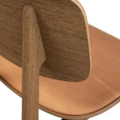 Stühle^NORR 11 NY11 Dining Chair Leder Gestell Eiche geäuchert