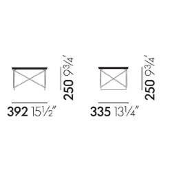 Tische^Vitra Occasional Table LTR Beistelltisch Massiv weiß