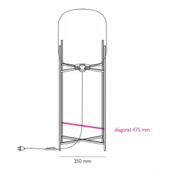 Stehleuchten^pulpo Oda Big Stehleuchte Gestell schwarz