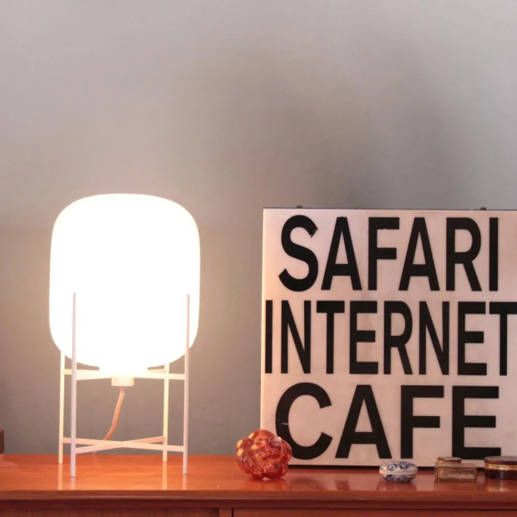 Nachttischleuchten^pulpo Oda Small Tischleuchte Gestell weiß